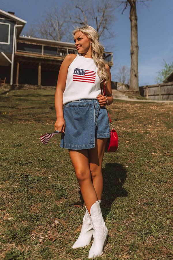 Impressions Americana Charm Knit Top