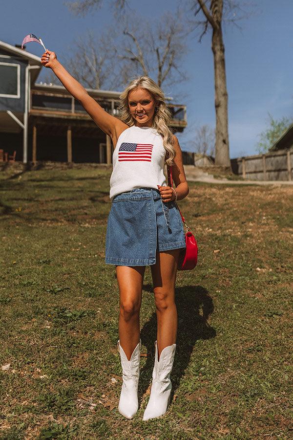 Impressions Americana Charm Knit Top