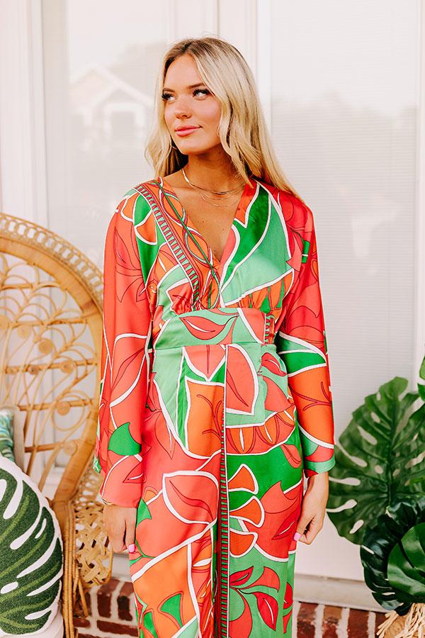 Impressions Antigua Bound Satin Jumpsuit