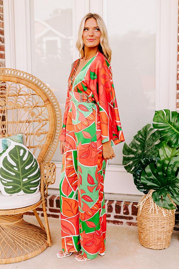 Impressions Antigua Bound Satin Jumpsuit