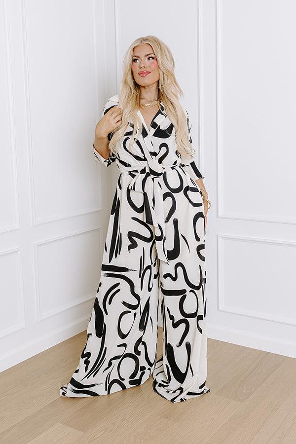 Impressions Art Gallery Ready Jumpsuit Curves