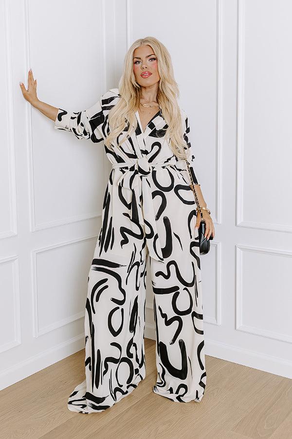 Impressions Art Gallery Ready Jumpsuit Curves