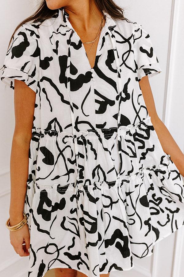 Impressions Art Gallery Ready Mini Dress In Black