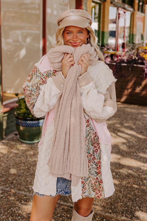 Impressions Autumn Treasure Knit Scarf In Birch