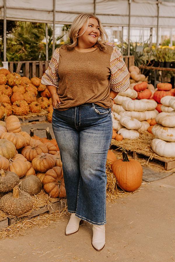 Impressions Autumn Treasure Knit Top Curves