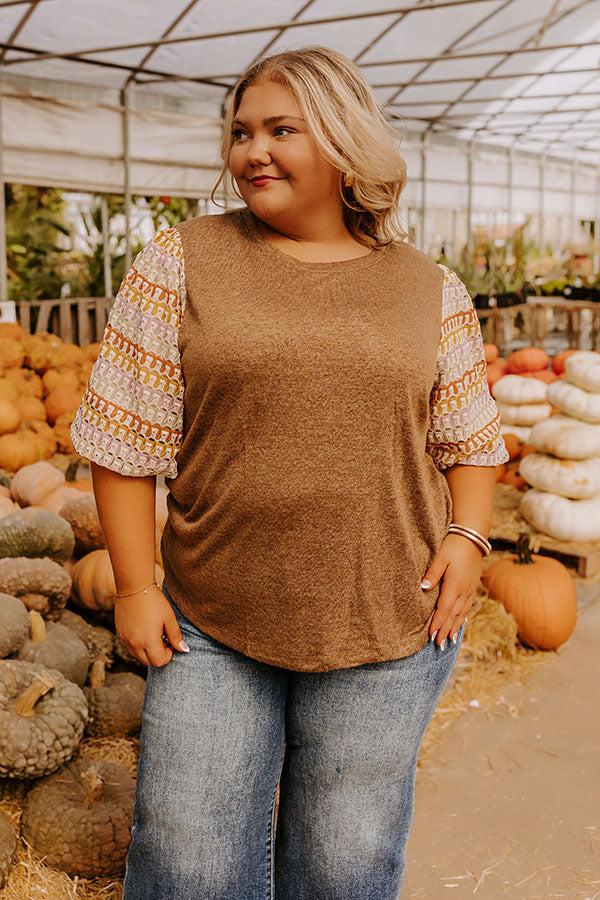 Impressions Autumn Treasure Knit Top Curves