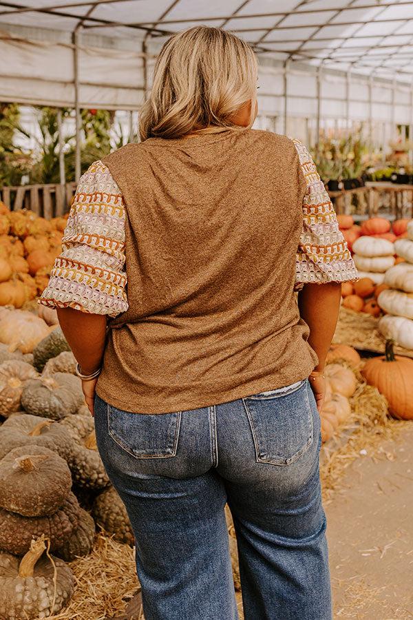 Impressions Autumn Treasure Knit Top Curves