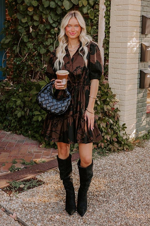 Impressions Autumn Whispers Floral Mini Dress