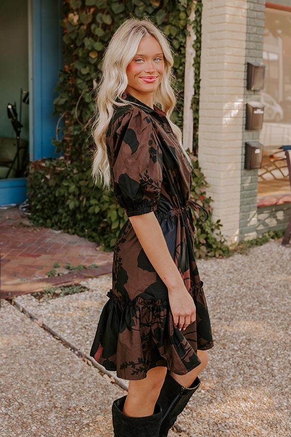 Impressions Autumn Whispers Floral Mini Dress