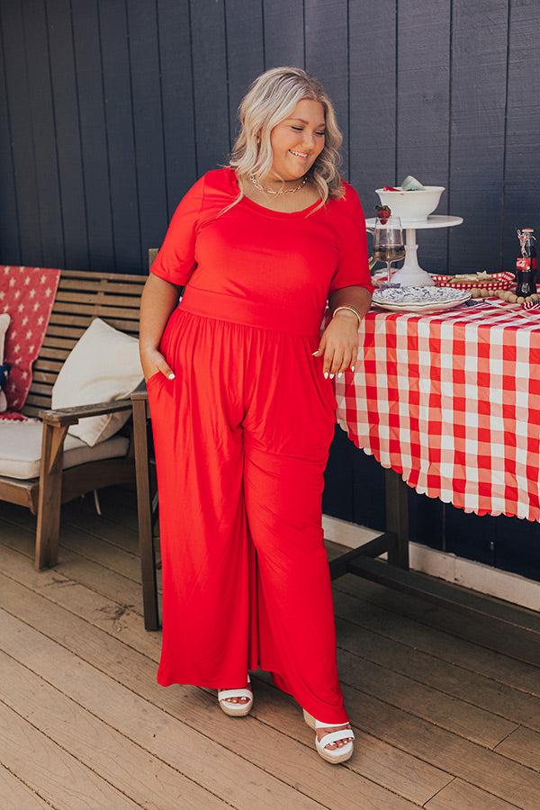 Impressions Backyard BBQ Jumpsuit Curves