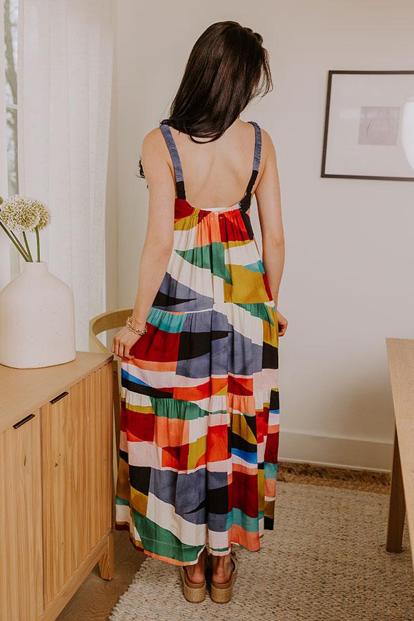 Impressions Bali Girls Trip Color Block Maxi Dress