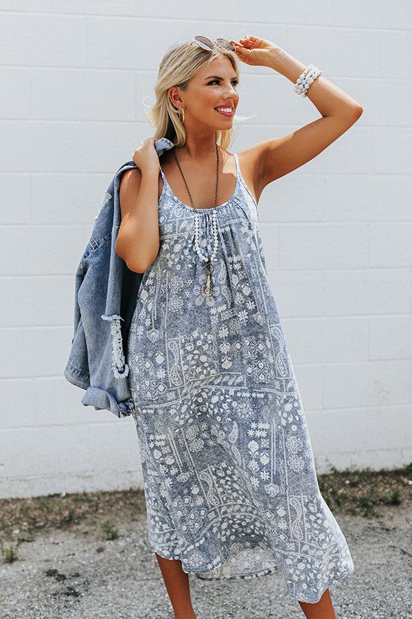 Impressions Bayside Stroll Midi In Navy