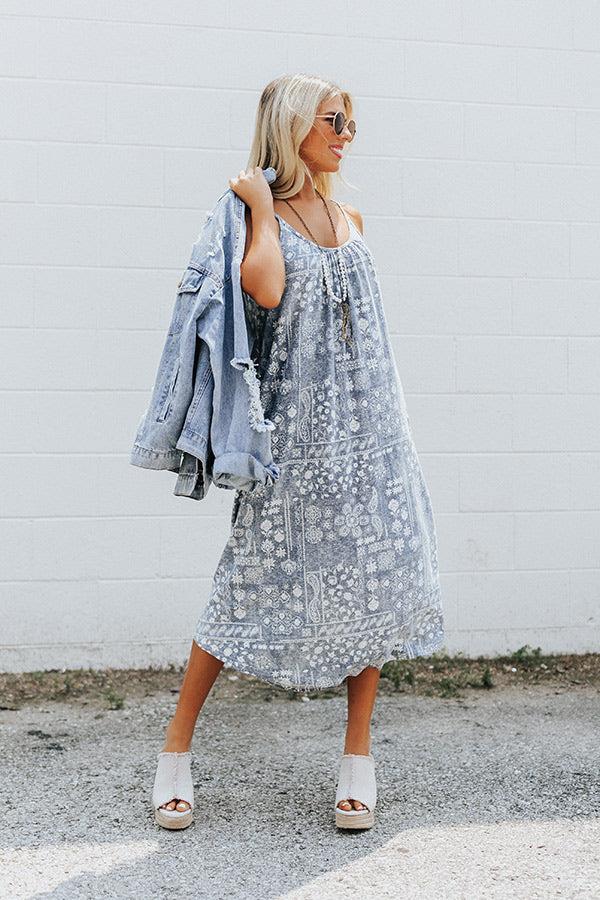 Impressions Bayside Stroll Midi In Navy