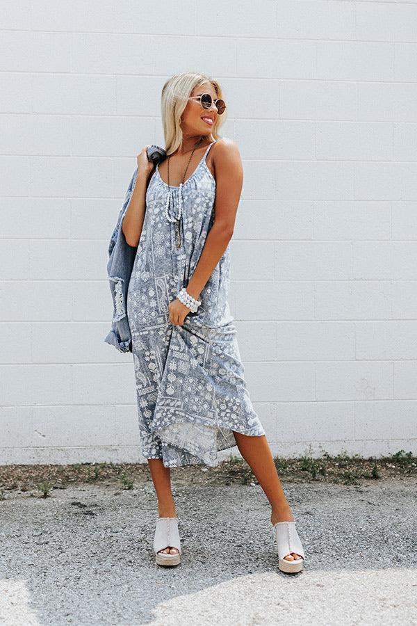 Impressions Bayside Stroll Midi In Navy