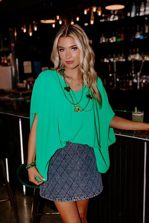 Impressions Be My Muse Top In Kelly Green