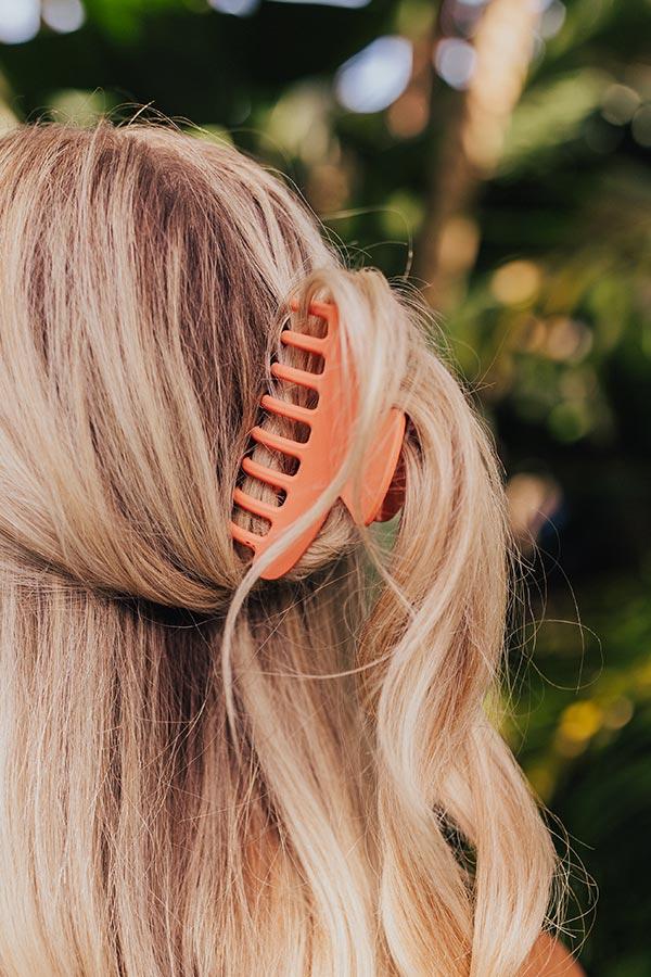Impressions Beach Tripping Hair Claw Clip In Coral