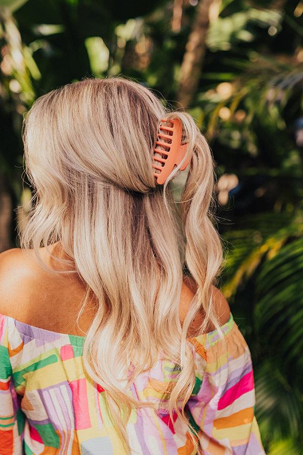 Impressions Beach Tripping Hair Claw Clip In Coral