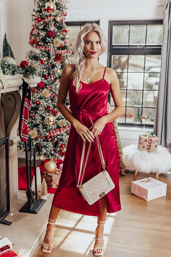 Impressions Before Happy Hour Satin Midi