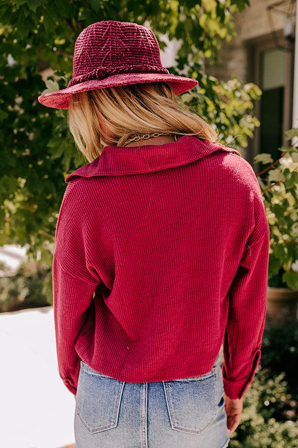 Impressions Best Season Of All Button Up In Wine