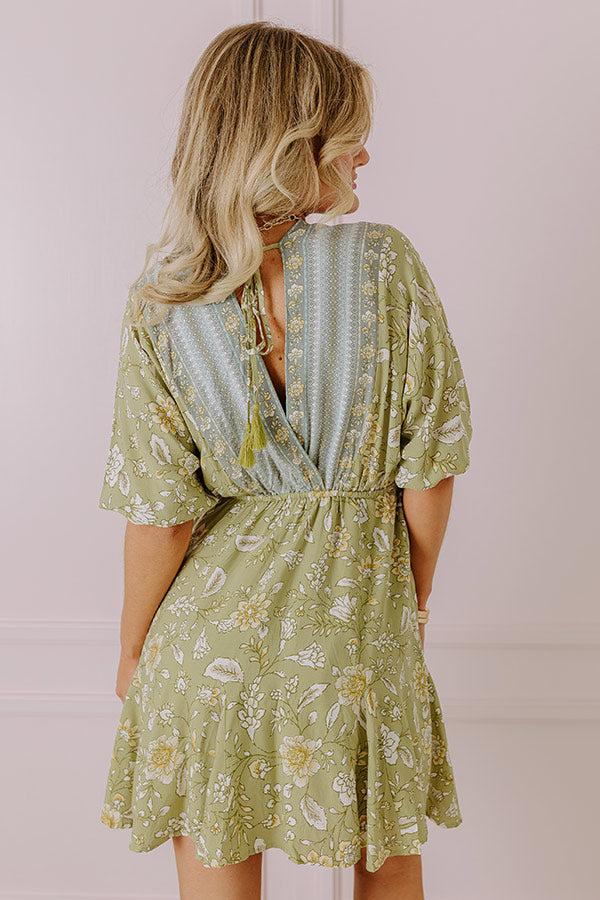 Impressions Better Off In Bali Floral Mini Dress