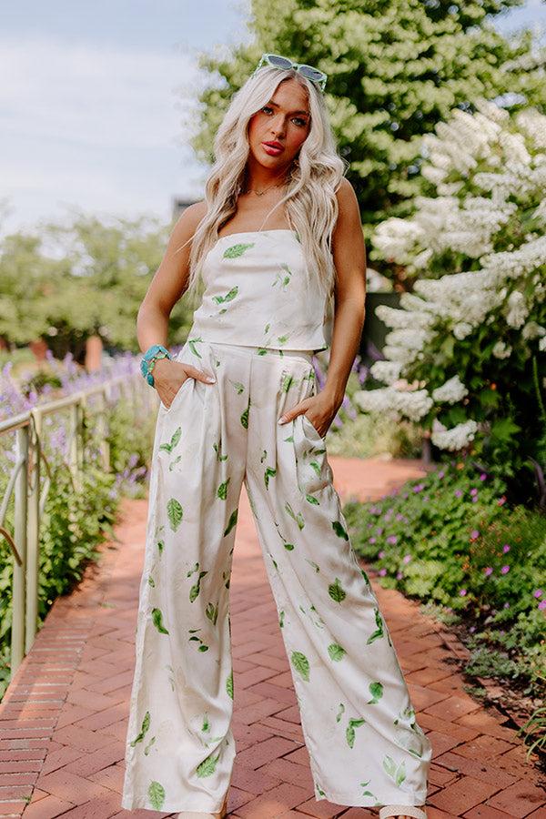 Impressions Better Off In Bali Satin Trousers