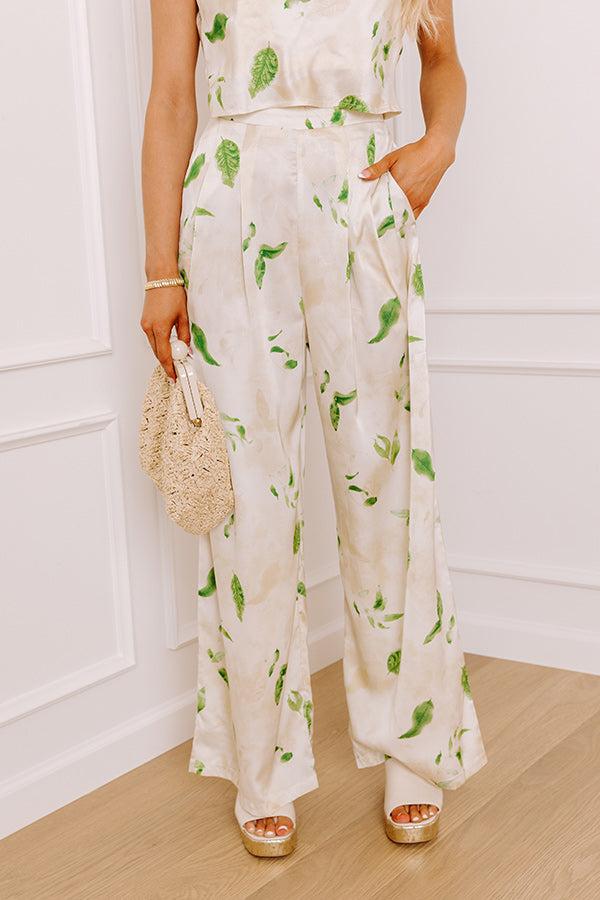 Impressions Better Off In Bali Satin Trousers