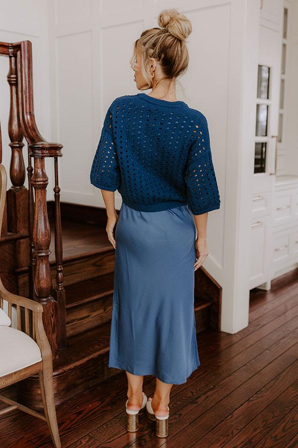 Impressions Bistro Cutie Satin Midi Dress Set