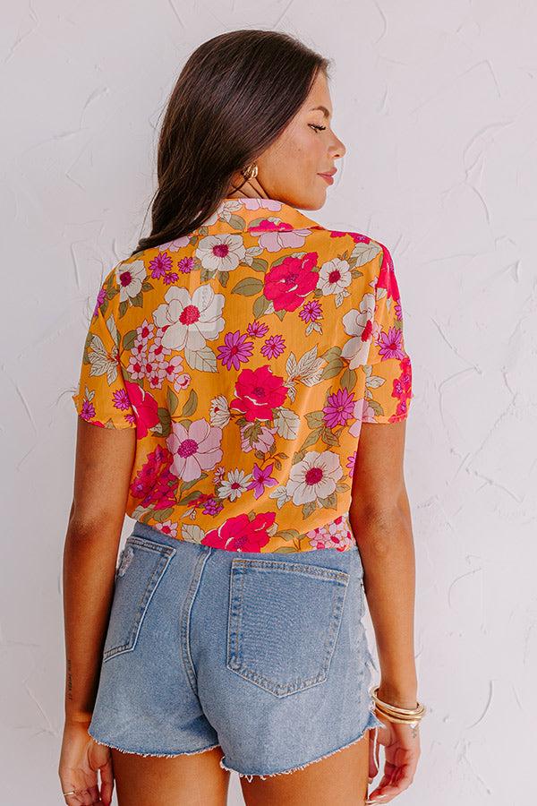Impressions Blissful Beats Floral Top