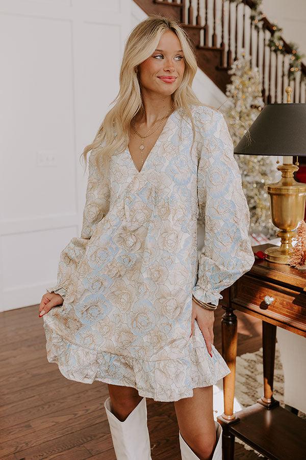 Impressions Blooming Beauty Jacquard Mini Dress