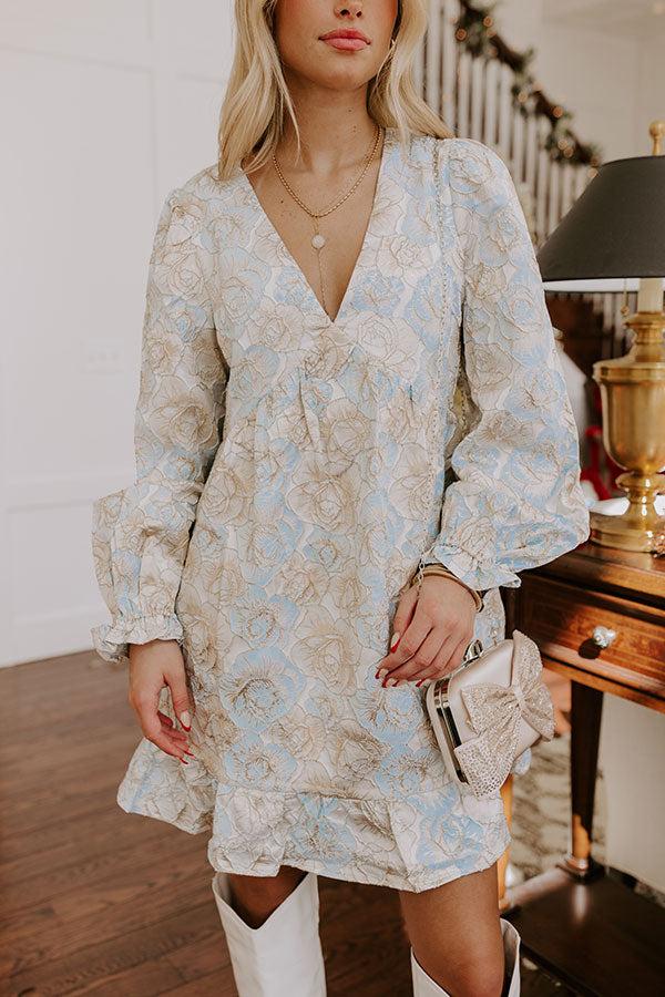 Impressions Blooming Beauty Jacquard Mini Dress