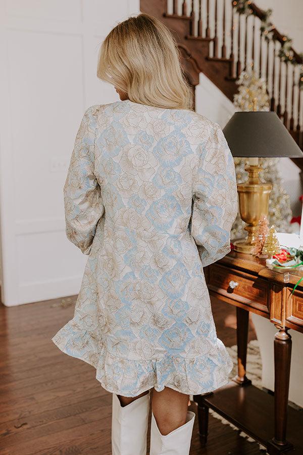 Impressions Blooming Beauty Jacquard Mini Dress