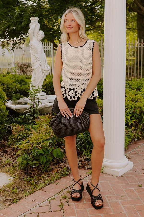 Impressions Blooming Coast Crochet Top