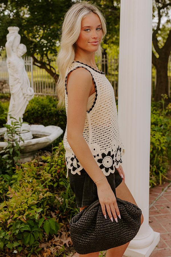 Impressions Blooming Coast Crochet Top