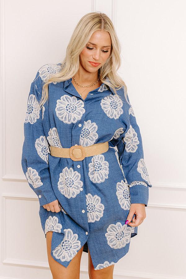 Impressions Boho Charm Embroidered Mini Dress