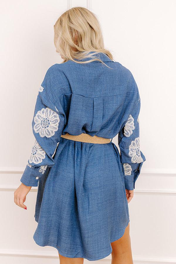 Impressions Boho Charm Embroidered Mini Dress