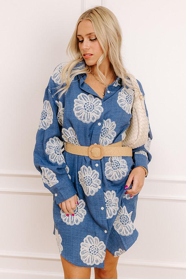 Impressions Boho Charm Embroidered Mini Dress