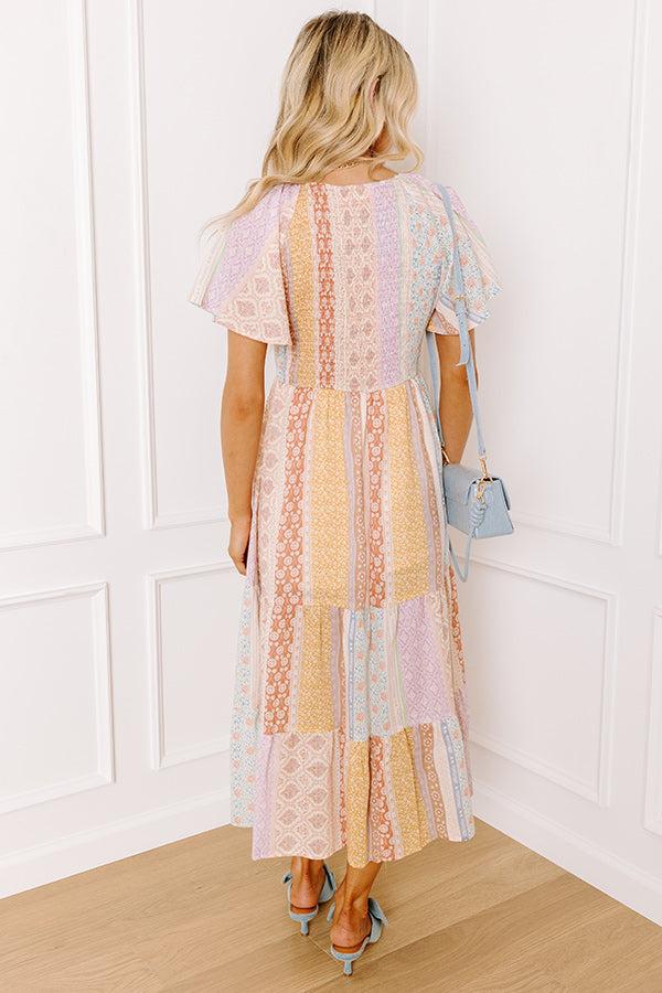 Impressions Boho Charm Floral Midi Dress