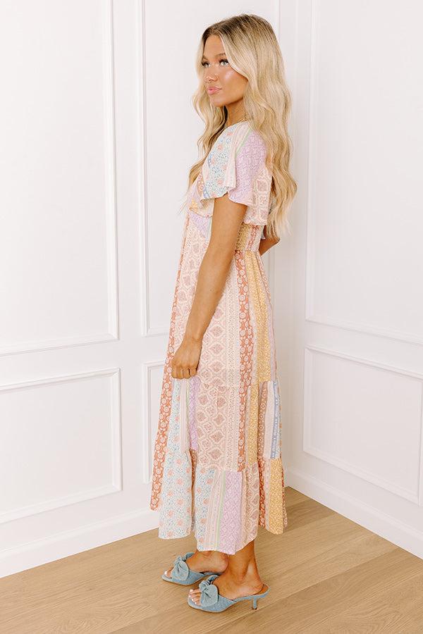 Impressions Boho Charm Floral Midi Dress