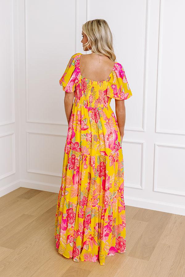 Impressions Boho Chic Floral Maxi Dress