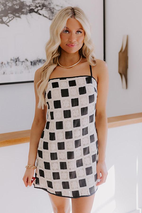 Impressions Boho Lifestyle Crochet Mini Dress