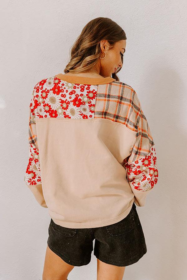 Impressions Boho Lifestyle Floral Top