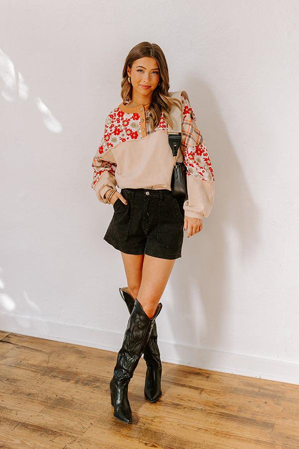 Impressions Boho Lifestyle Floral Top