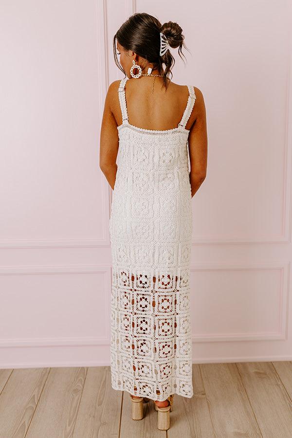 Impressions Boho Love Crochet Maxi Dress