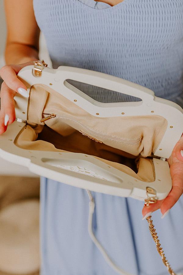 Impressions Boho Moment Crochet Purse In Cream