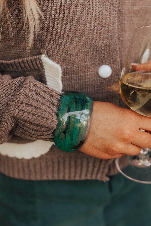 Impressions Boho Vibe Bangle Bracelet In Green