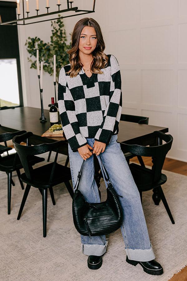 Impressions Bonfire Bliss Knit Sweater In White