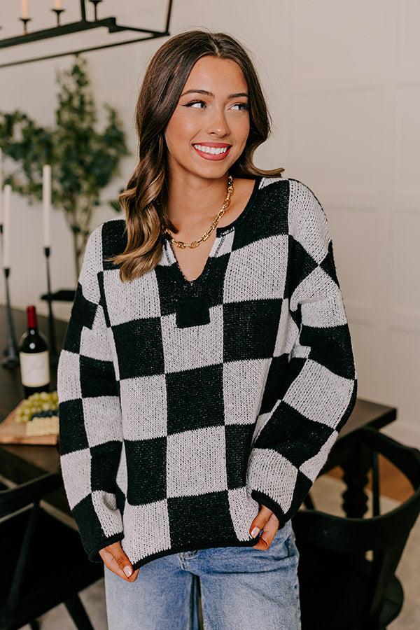 Impressions Bonfire Bliss Knit Sweater In White