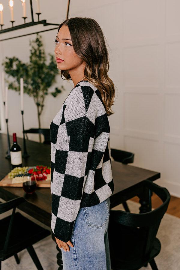 Impressions Bonfire Bliss Knit Sweater In White