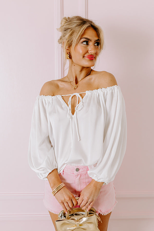 Impressions Boss Shift Top In White