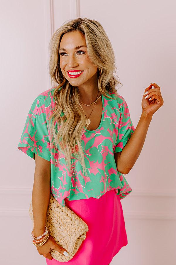 Impressions Botanic Bloom Shift Top